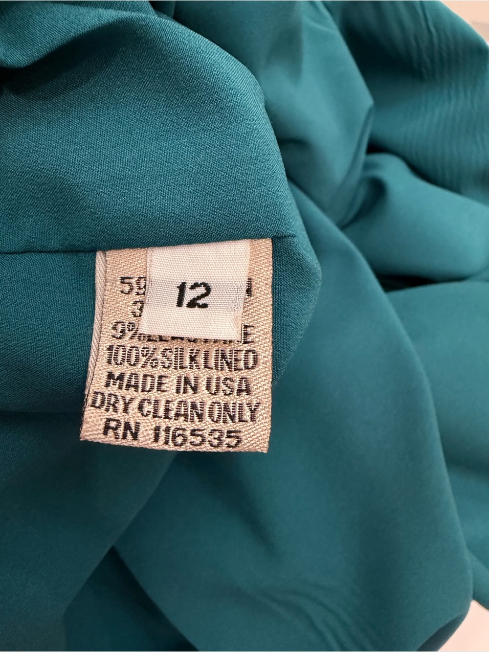 Lela Rose - Teal Sleeveless V-Neck Sheath Dress - 12 - Picture 9 of 10